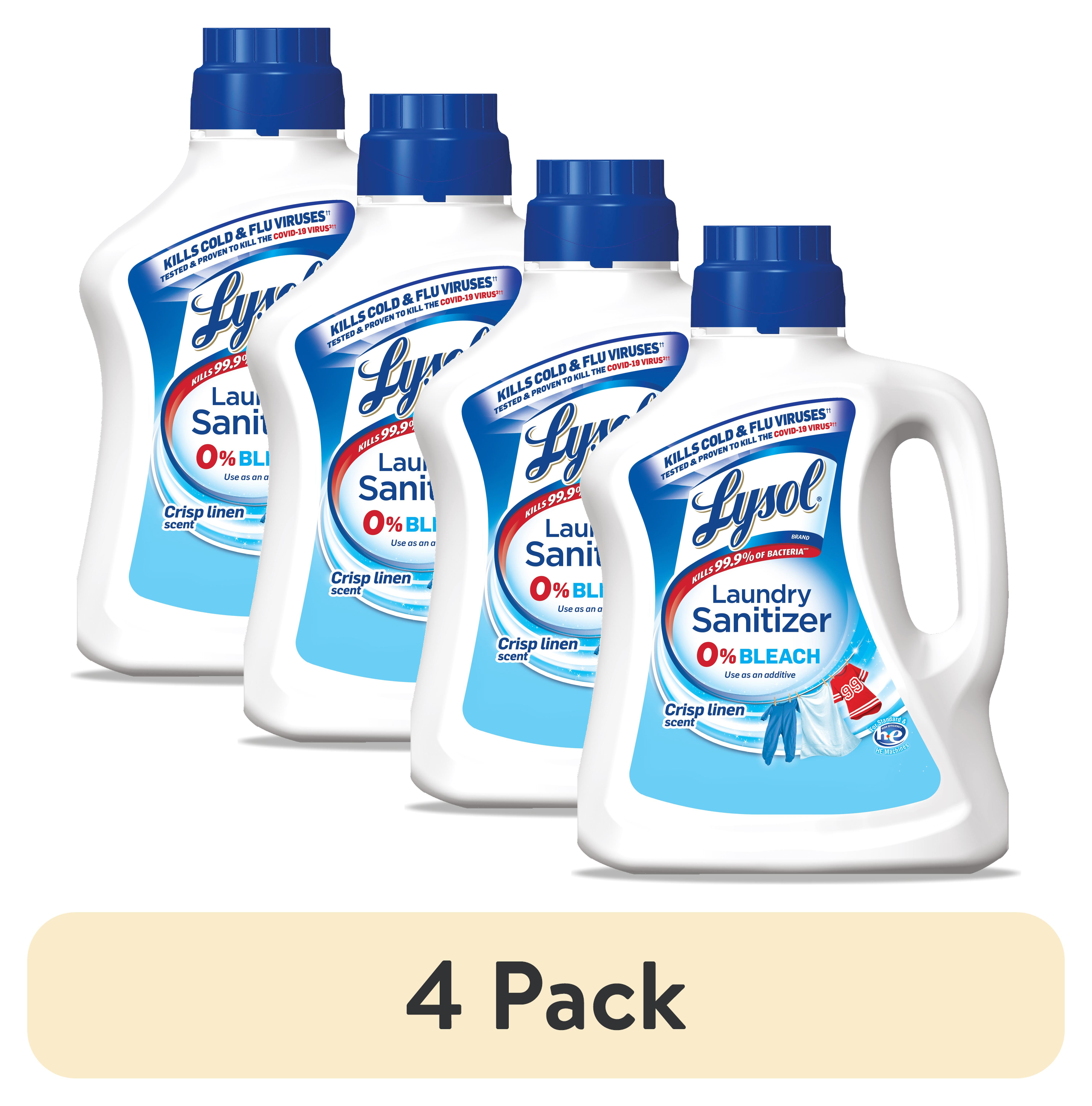 (4 pack) Lysol® Laundry Sanitizer Additive, Laundry Detergent Additive