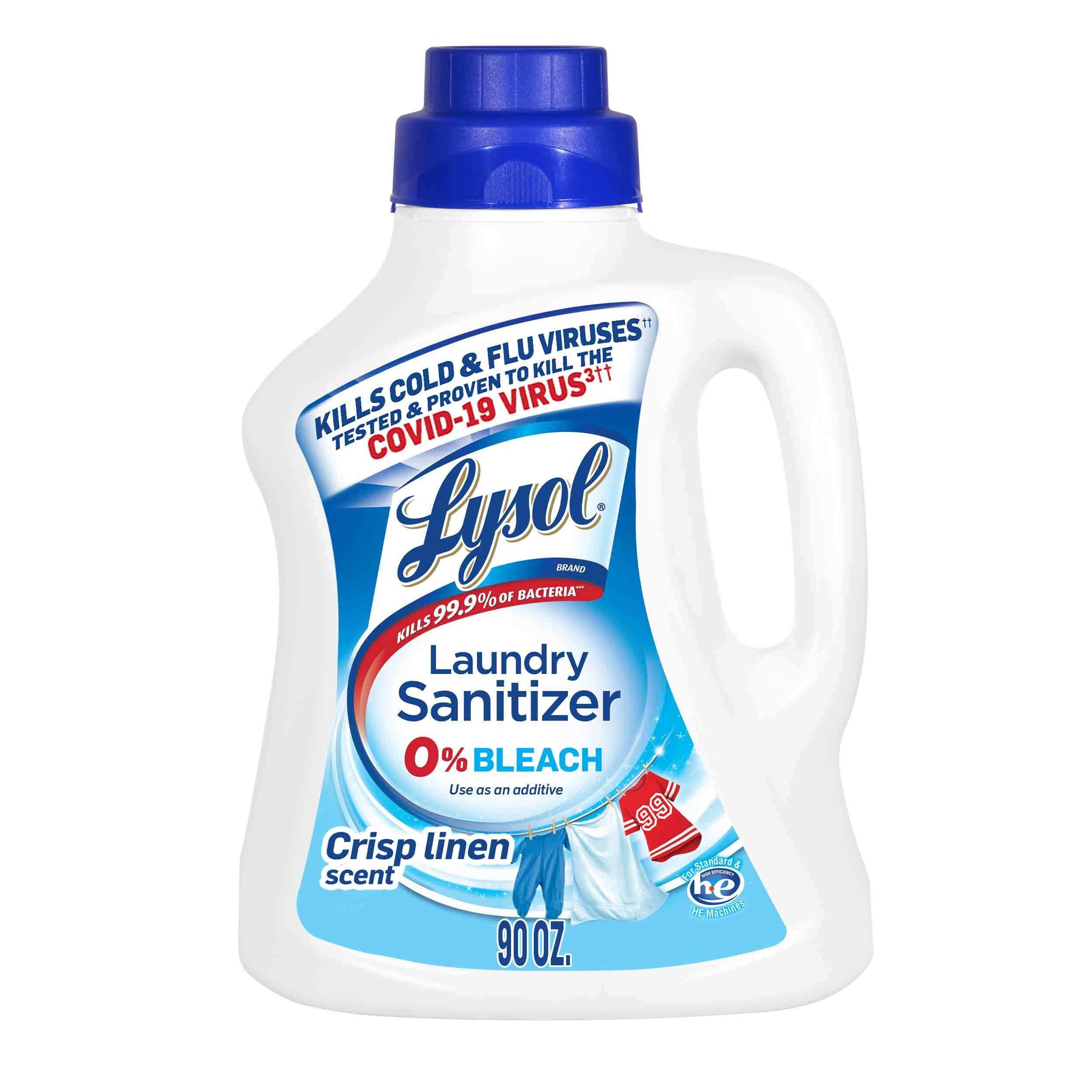 Lysol Laundry Sanitizer, Crisp Linen, 90 Oz, Tested & Proven to Kill