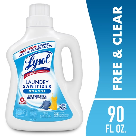 (2 pack) Lysol Laundry Sanitizer Liquid, Laundry Detergent Additive and ...
