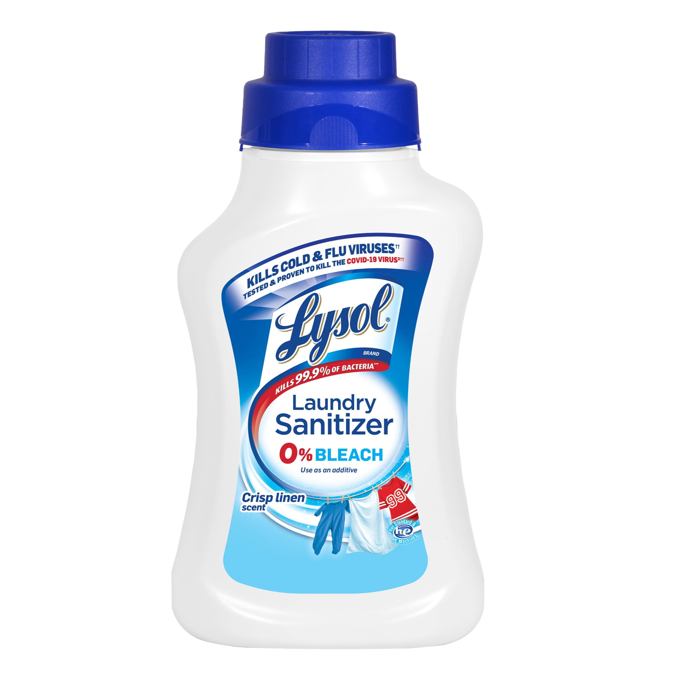 Lysol Laundry Sanitizer and Odor Eliminator, Crisp Linen - 41 oz (Packaging May Vary)