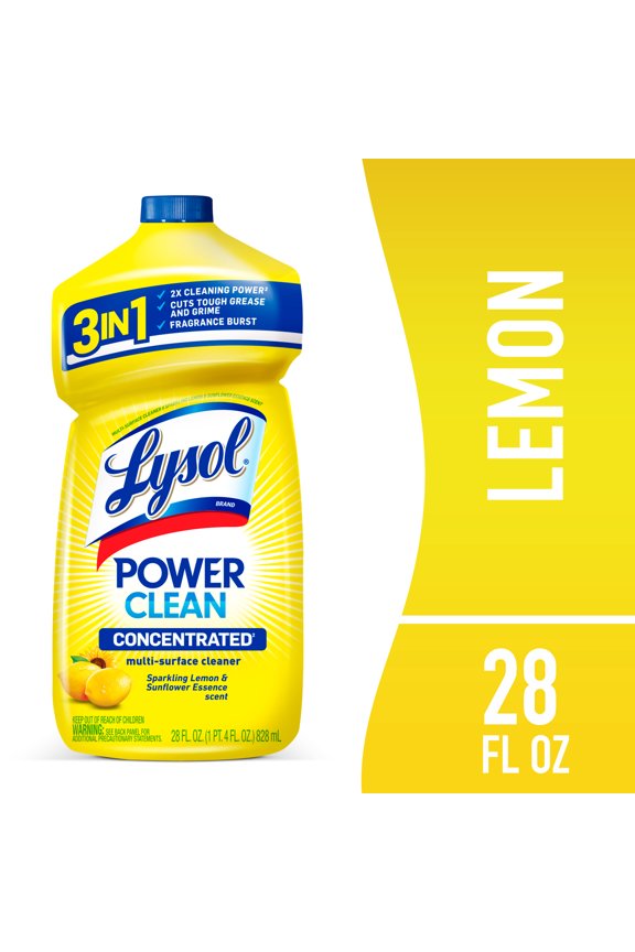 All Purpose Cleaner, Multi-Surface Disinfectant Floor Cleaner for Mopping Solution, for Bathroom & Kitchen, Lemon & Sunflower, 28 fl oz