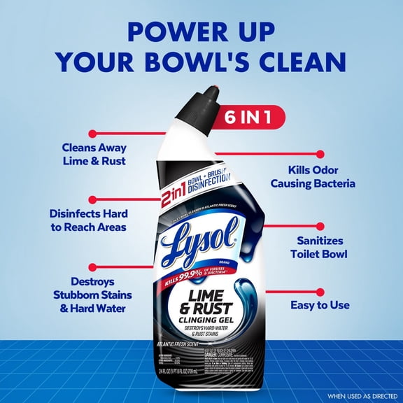 Lysol Lime & Rust Toilet Bowl Cleaners - 2pk