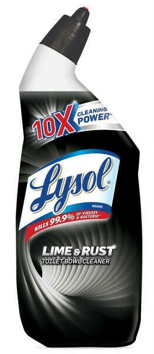 Lysol Lime & Rust Remover Toilet Bowl Cleaner, 10X Cleaning Power 24 oz ...