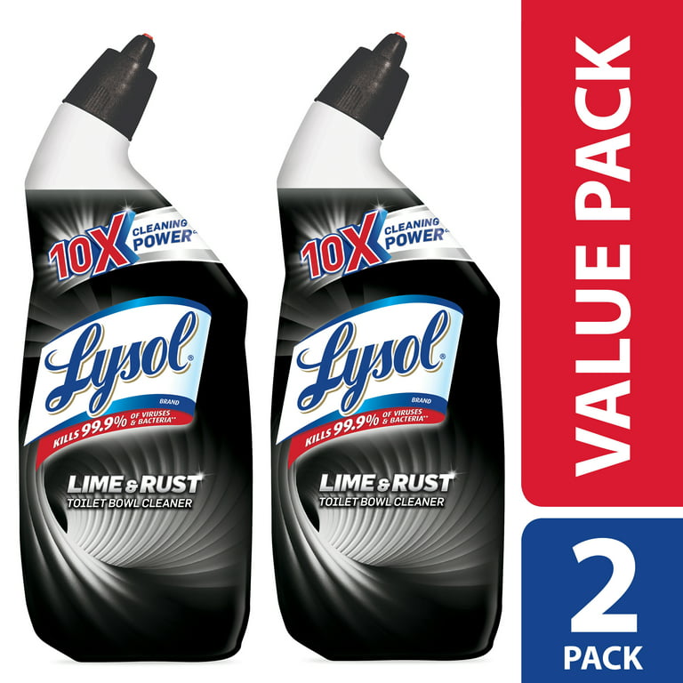 Lysol Power Toilet Bowl Cleaner, 48oz (2X24oz), 10X Cleaning Power