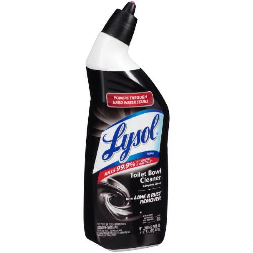 Lysol Lime and Rust Remover No Scent Toilet Bowl Cleaner 24 oz. Gel - Case of: 9
