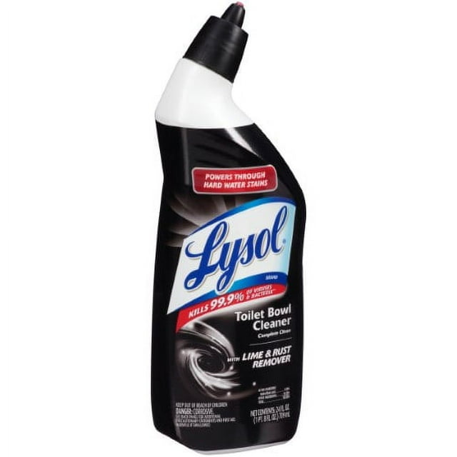 Lysol Lime and Rust Remover No Scent Toilet Bowl Cleaner 24 oz. Gel Case of 9