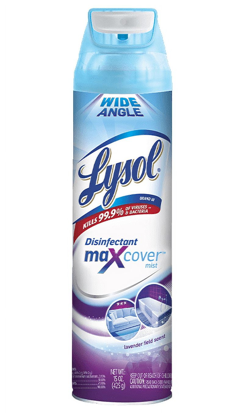 Lysol Max Cover Disinfectant Mist, Garden After Rain, 15oz, Tested and Proven to Kill COVID-19 Virus, Packaging May Vary