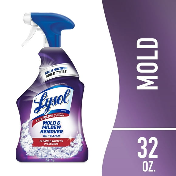 Lysol, Mold & Mildew Foamer with Bleach, Removes Stains, Spray Bottle, 32Oz