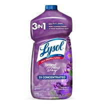 Lysol® Multi-Surface Cleaner, 2X Concentrated, Pourable Brand New Day, Lavender & Cotton Blossom Scent, 28 oz (2 Pack)