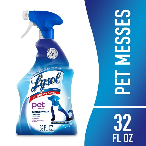 Lysol Pet Solutions –Disinfecting Cleaner, Citrus Blossom Scent, 32 fl oz