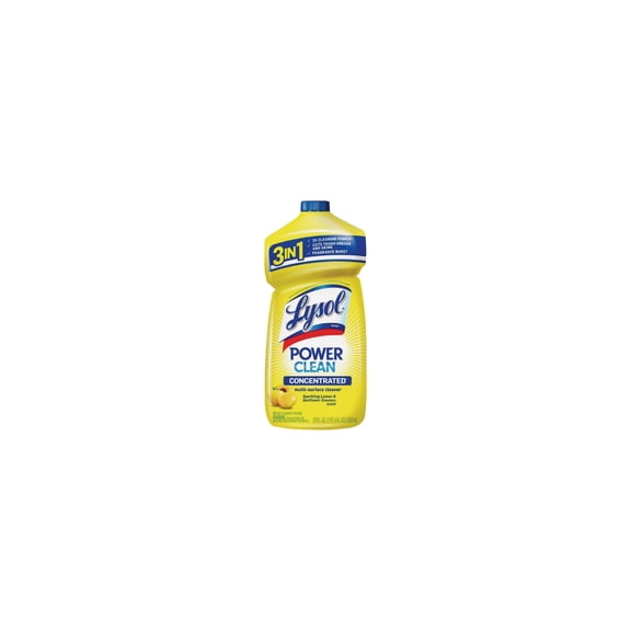 Lysol Power Clean All Purpose Cleaner Concentrate Disinfectant, Lemon, 28 fl oz, 28 fl oz