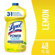 Lysol All Purpose Cleaner, Multi-Surface Disinfectant Floor Cleaner for Mopping Solution, for Bathroom & Kitchen, Lemon & Sunflower, 48 fl oz