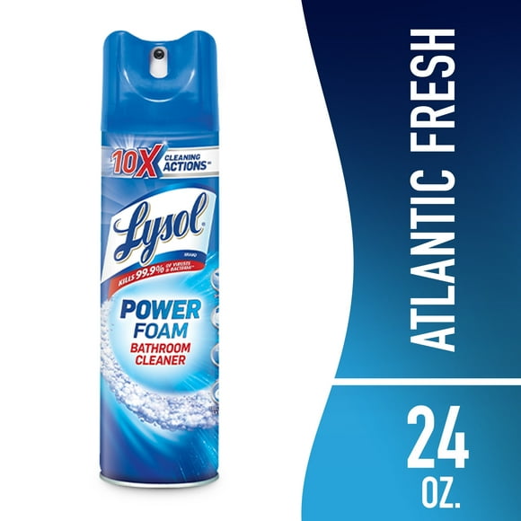 Lysol Bathroom Cleaner Spray, Power Aerosol, 24 oz