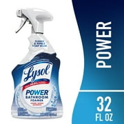 Lysol Power Foaming Cleaning Spray for Bathrooms, Foam Cleaner Bathrooms, Showers, Tubs, 32 fl oz