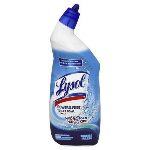 Lysol Power & Free Toilet Bowl Cleaner with Hydrogen Peroxide, Cool Spring Breeze, 24 oz