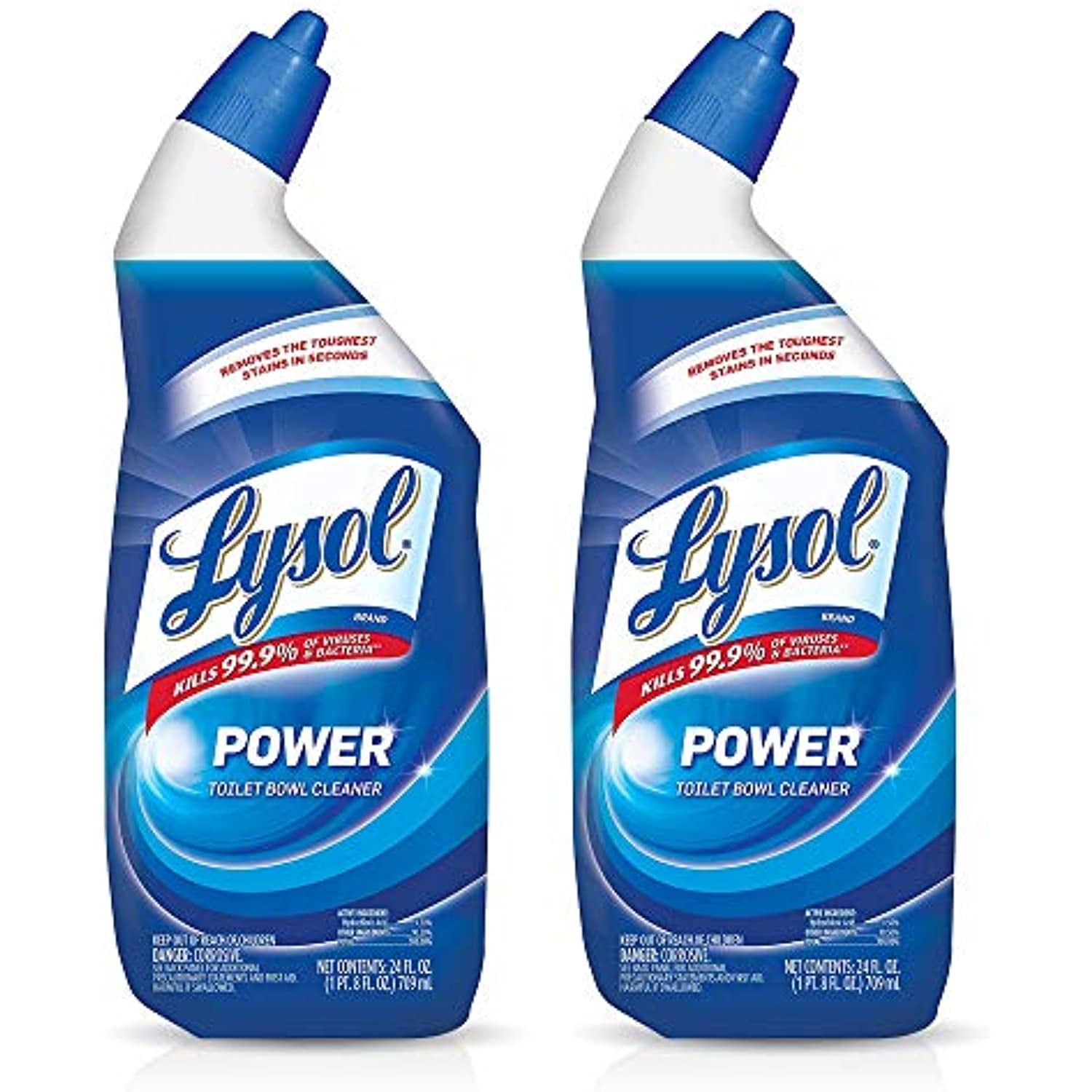Lysol Power Toilet Bowl Cleaner, 24 Ounce (Pack Of 2)