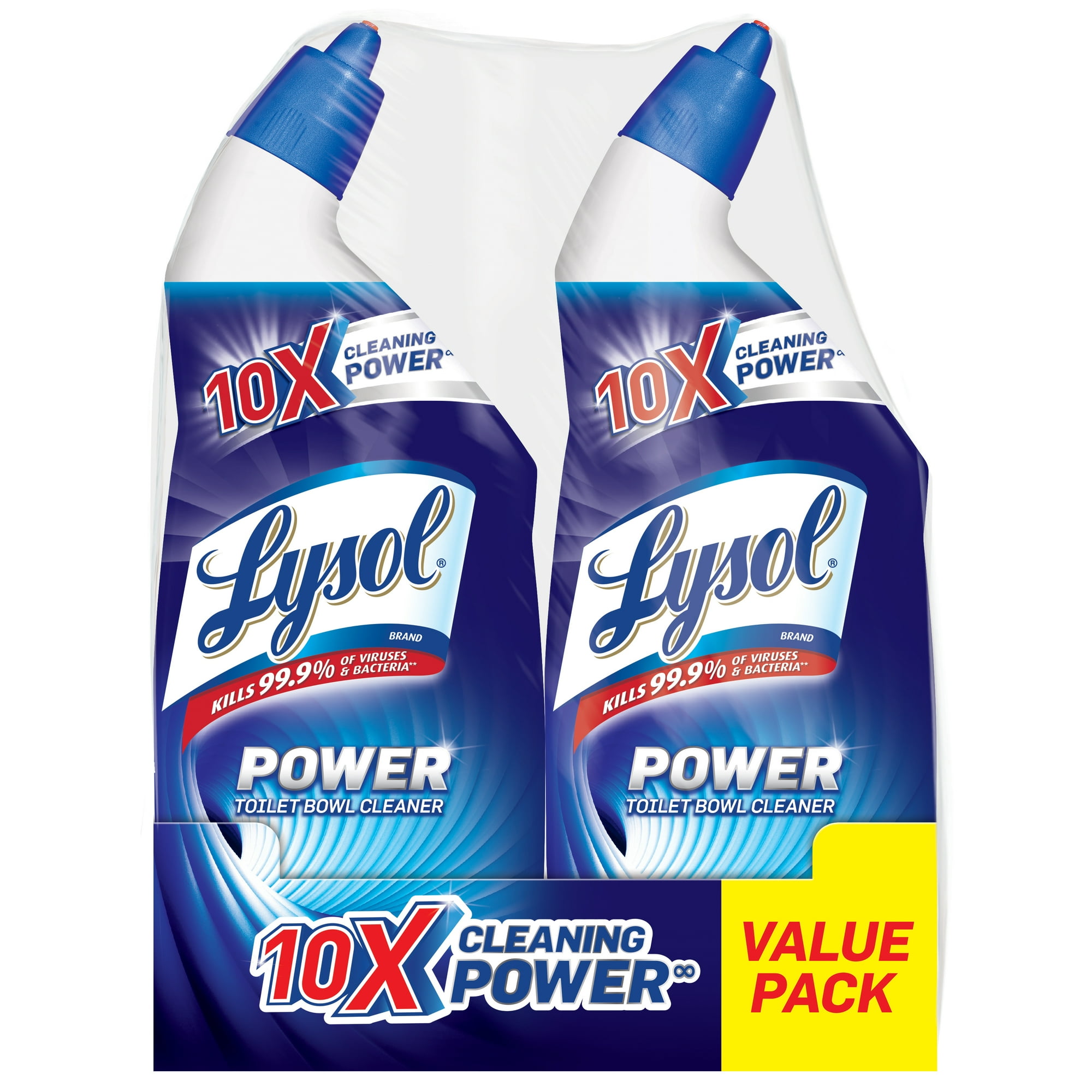Lysol Power Toilet Bowl Cleaner, 48oz (2X24oz), 10X Cleaning Power