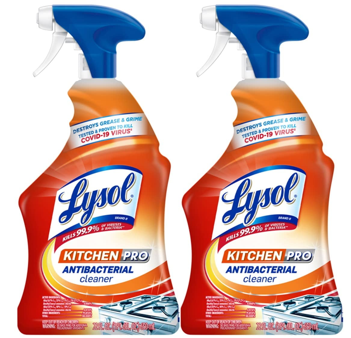 Lysol Pro Kitchen Spray Cleaner And Degreaser, Antibacterial All