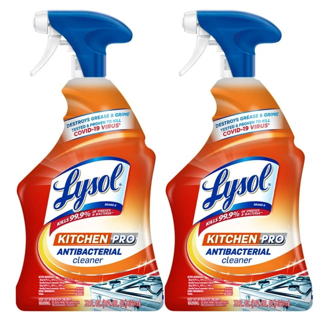 Lysol Pro Kitchen Spray Cleaner And Degreaser, Antibacterial All Purpose Cleaning Spray For