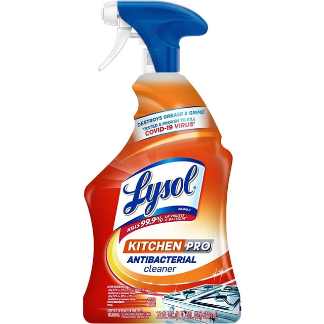 Lysol Pro Multipurpose Kitchen Spray, Deep Liquid Grease Cleaner