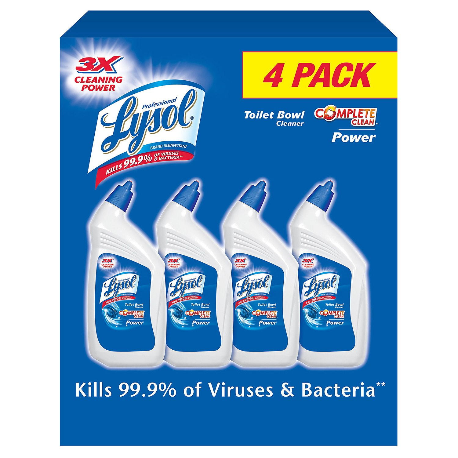 Lysol Professional Bathroom Cleaner, Original, 32 oz, 4 Pack