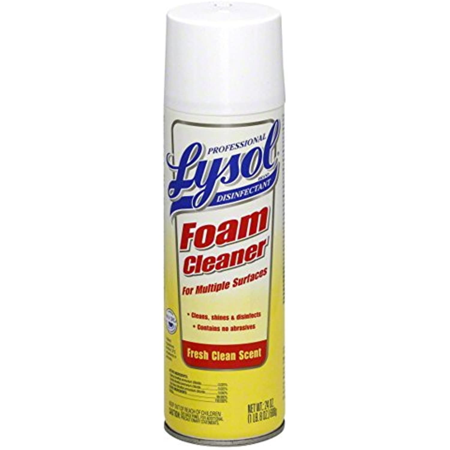 Lysol Professional Foam Cleaner For Multiple Surfaces, 24 Ounce