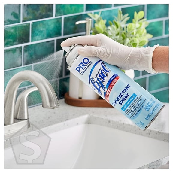 Lysol RAC74828CT 19 oz. Linen Scent Disinfectant Spray - 12/Case