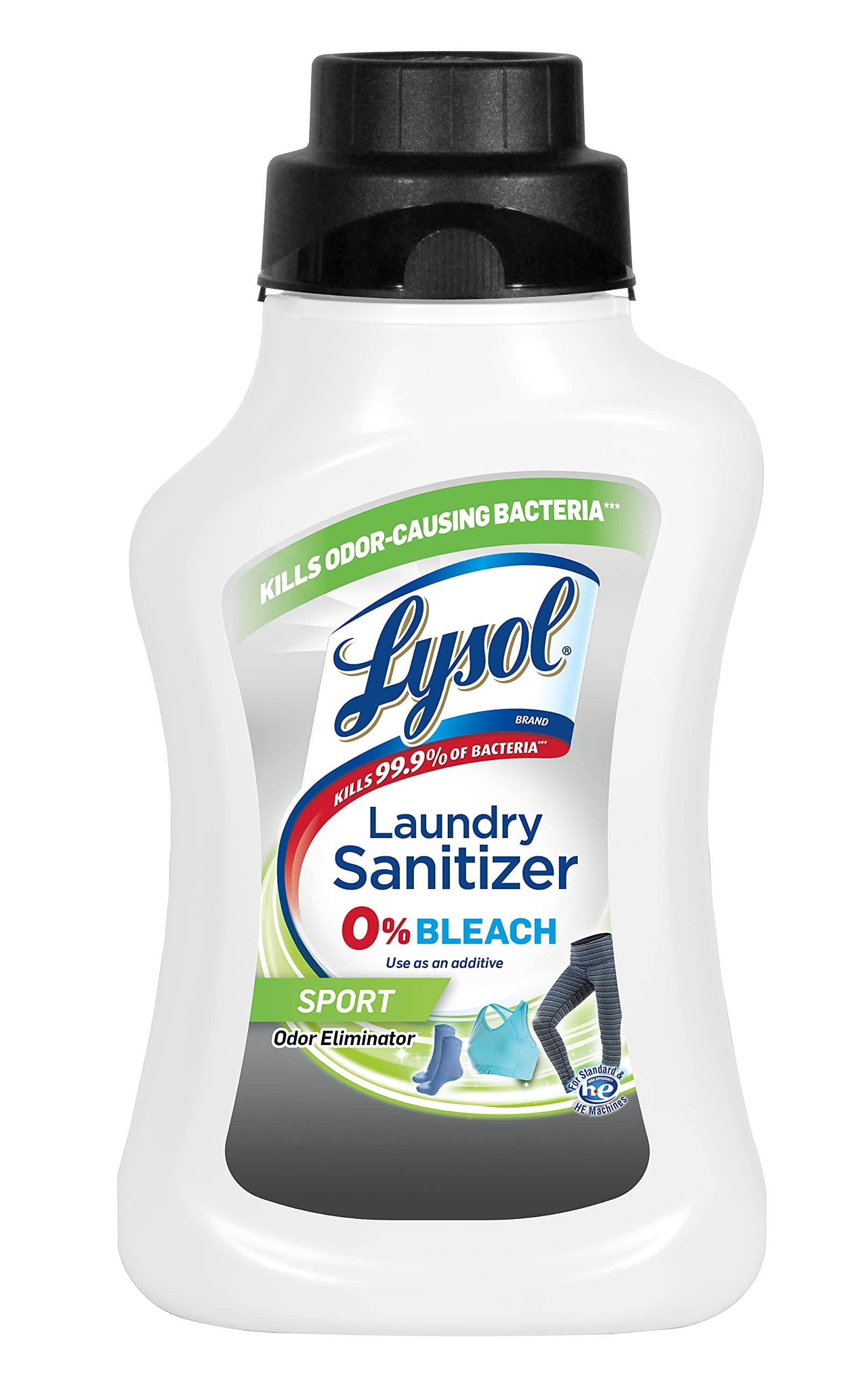 Lysol Sport Laundry Sanitizer Additive, Sanitizing Liquid for Gym Clothes and Activewear, Eliminates Odor Causing Bacteria, 41oz C29
