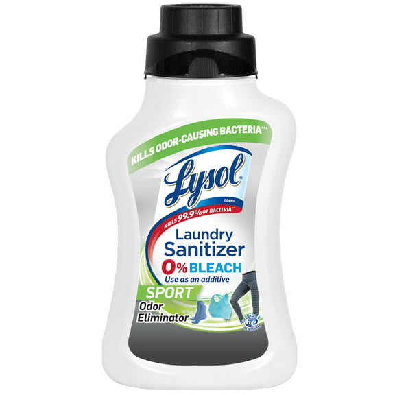Lysol Sport Laundry Sanitizer Additive, Sanitizing Liquid for Gym Clothes and Activewear, Eliminates Odor Causing Bacteria, 41oz