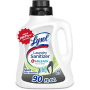 Lysol Sport Laundry Sanitizer Additive, Sanitizing Liquid for Gym Clothes and Activewear, Eliminates Odor Causing Bacteria, 90oz