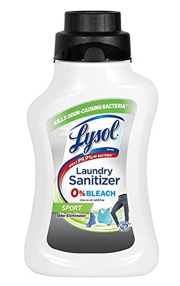 Lysol Sport Laundry Sanitizer, Bacteria Causing Laundry Odor Eliminator 0% Bleach, 41 fl oz 41 fl oz