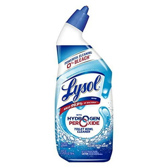 Lysol Toilet Bowl Cleaner Bleach Free, Ocean Fresh Scent, 24 oz, 3 Pack