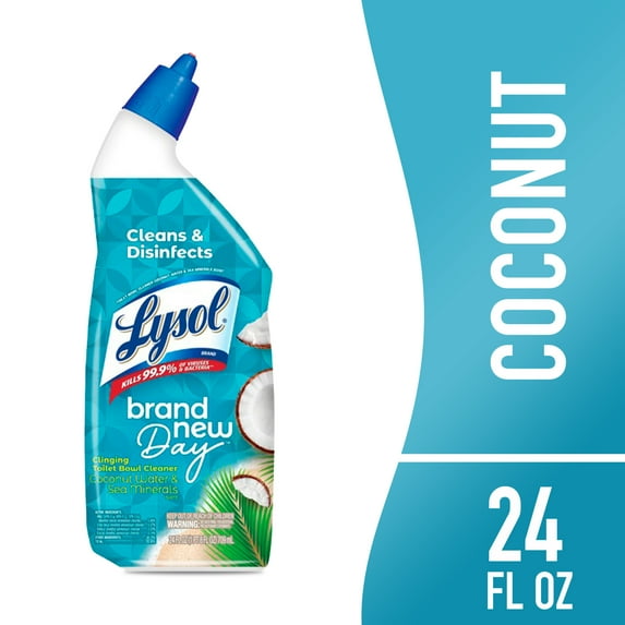 Lysol® Toilet Bowl Cleaner Gel, Brand New Day, Coconut & Sea Minerals, 24oz