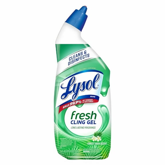 Lysol Toilet Bowl Cleaner Gel Forest Rain Scent 24 oz (Pack of 10)