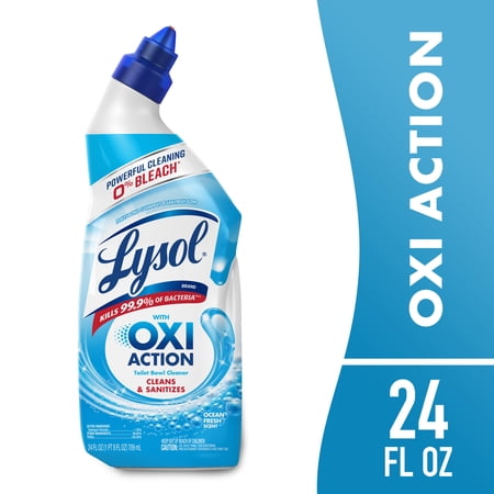 Lysol Hydrogen Peroxide Toilet Bowl Cleaner Gel, Cool Spring Breeze, 24 fl oz
