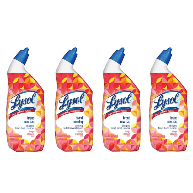 Lysol Toilet Bowl Cleaner Mango & Hibiscus 24 Oz (Pack of 4