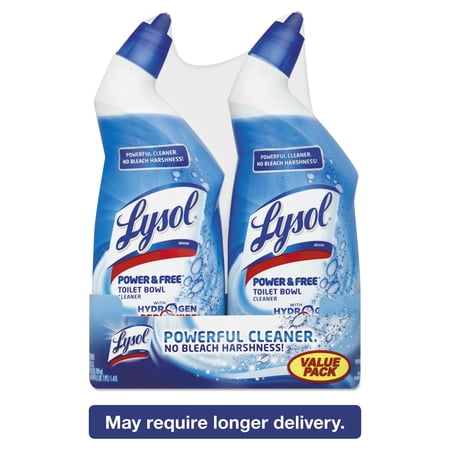 Lysol Hydrogen Peroxide Toilet Cleaner - 24 fl oz (0.8 quart) - Ocean Fresh Scent - 8 / Carton - Blue
