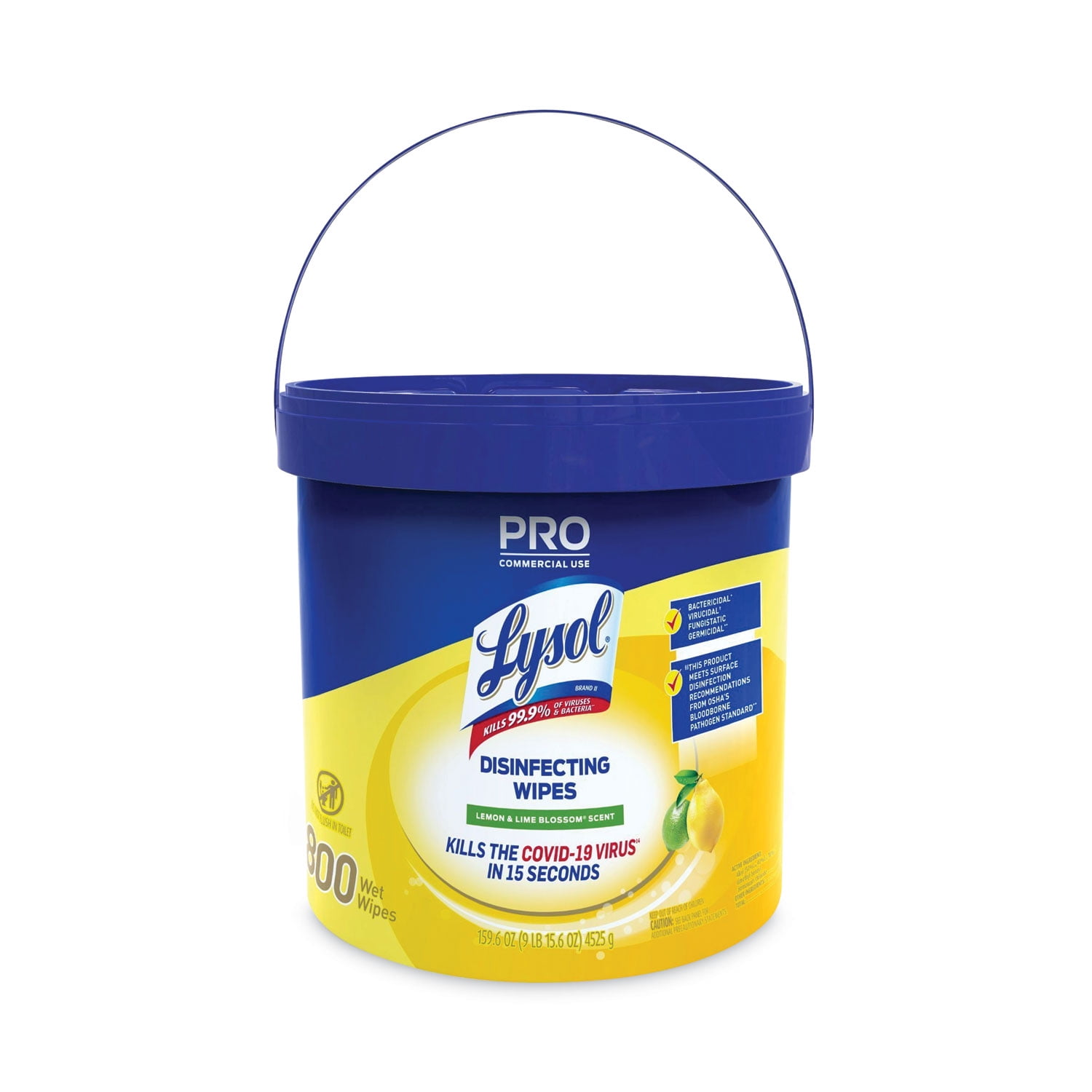 Lysol Wipes Lemon & Lime Blossom® Bucket 2/800 ct.​