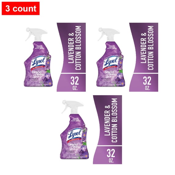 LysolDay All Purpose Cleaner Lavender & Cotton Blossom 32 fl oz - 3 count