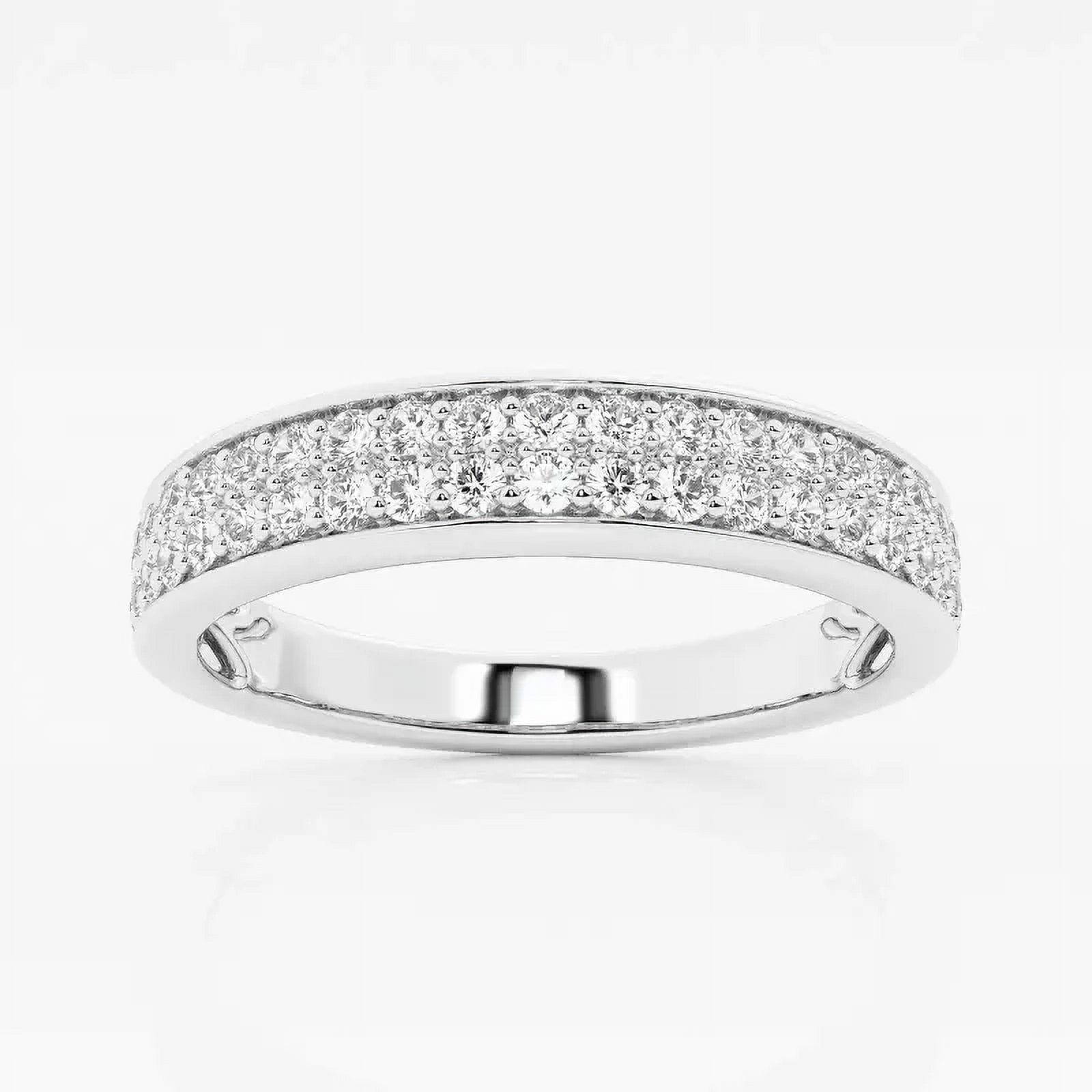 Lyssa Jewel 14K White Gold Plated Ring - 2 Ct Round Cut Lab Diamond ...