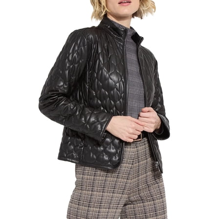 Lysse Brooklyn Quilted Vegan Leather Jacket 3366