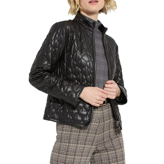 Lysse Brooklyn Quilted Vegan Leather Jacket 3366