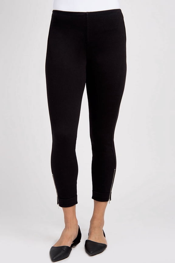 Denim Cuffed Crop High Waist Legging 1280