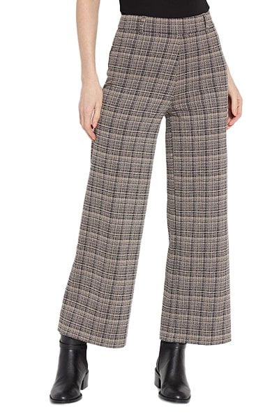 Erin Hi Waist Wide Leg Ponte Jacquard 3381