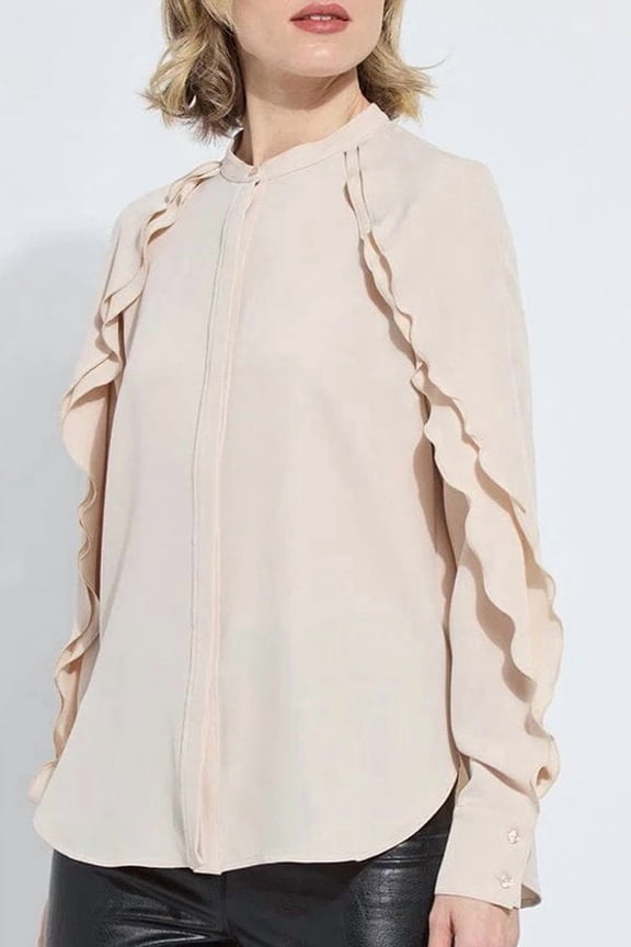 Isadora Raglan Ruffle Sleeve Blouse 3722
