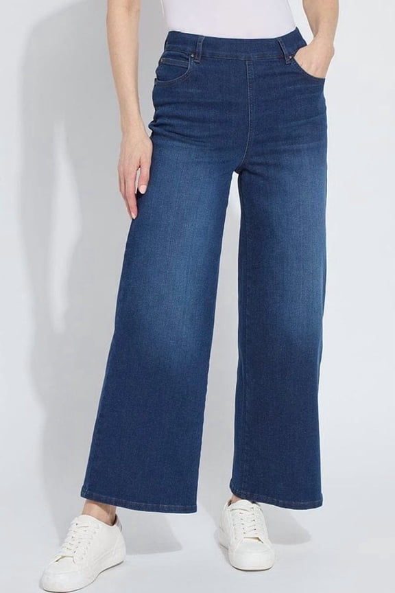 Sylvie Wide Leg Premium Denim (28" Inseam) 3642