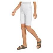 Lysse Womens Boyfriend Cuffed Pull On Flat Front