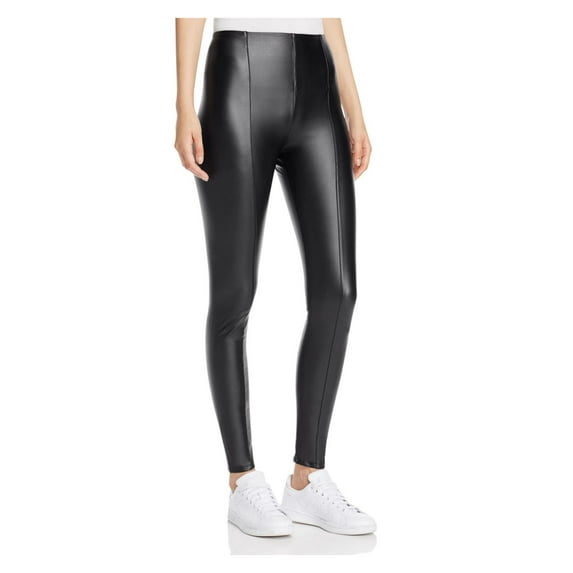Lysse Womens Faux Leather Lined Leggings Black XS