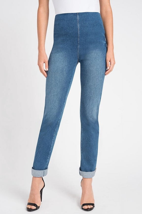 Womens Medium Control Boyfriend Denim Pants Style-1450