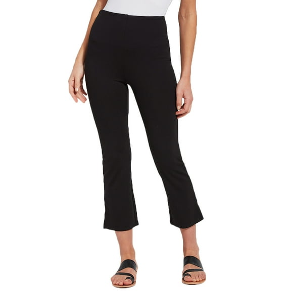 Lysse Womens Medium Control Cropped Kick Flare Ponte Pants Style-1996